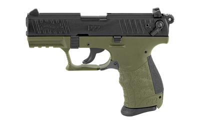 Walther P22Q .22 LR 3.42in Threaded OD Green 10rd