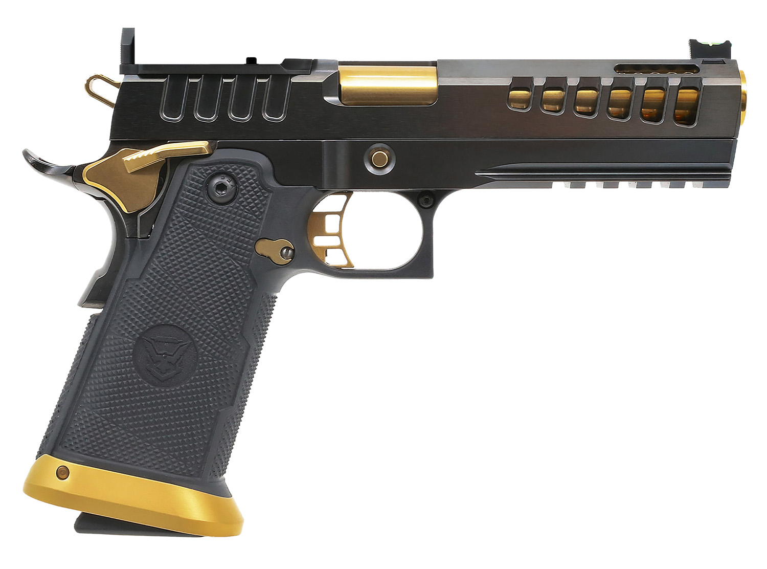 WATCHTOWER FIREARMS WT Demolitia 9mm 5-inch Ported Black/Gold