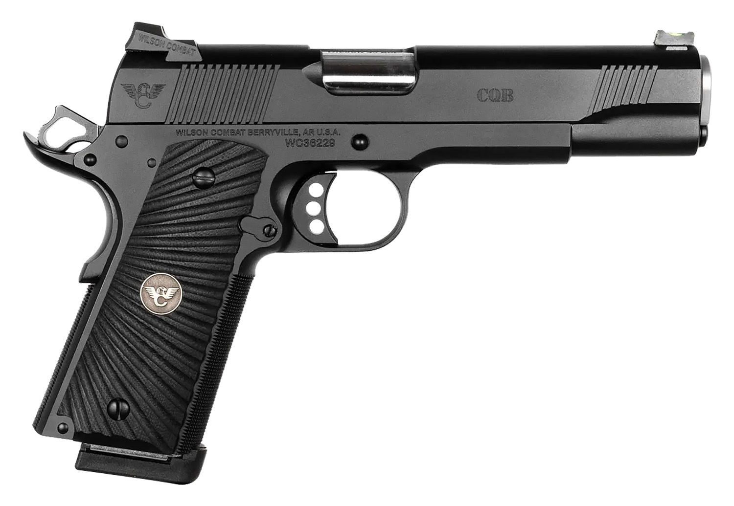 Wilson Combat CQBFS45 CQB 45 ACP 8+1 5″ Full Size Carbon Steel Slide G10 Starburst Grip