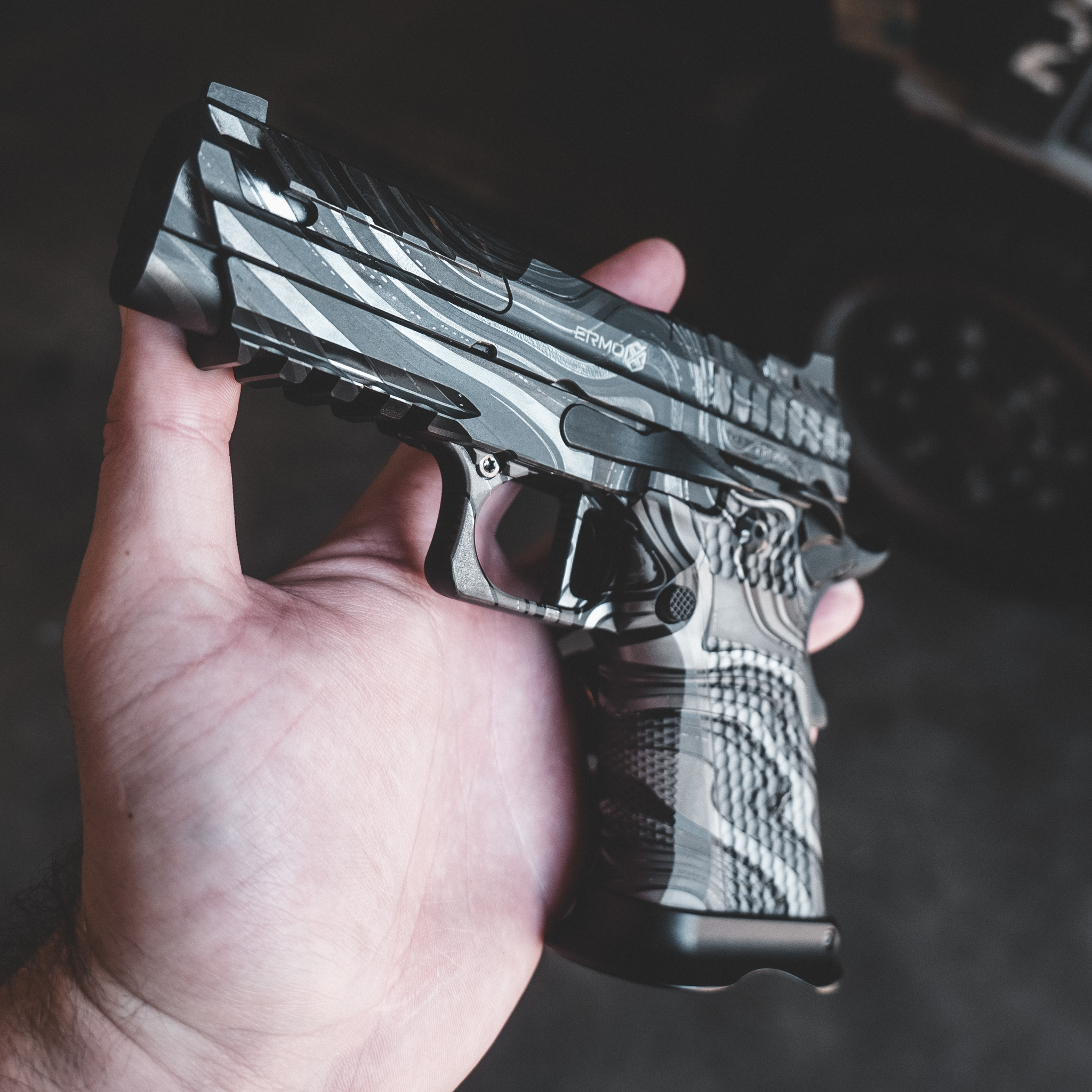 XP PRO - 9MM – Black Damascus Custom Shop Edition (MADE TO ORDER) – Fusion Firearms — image 4