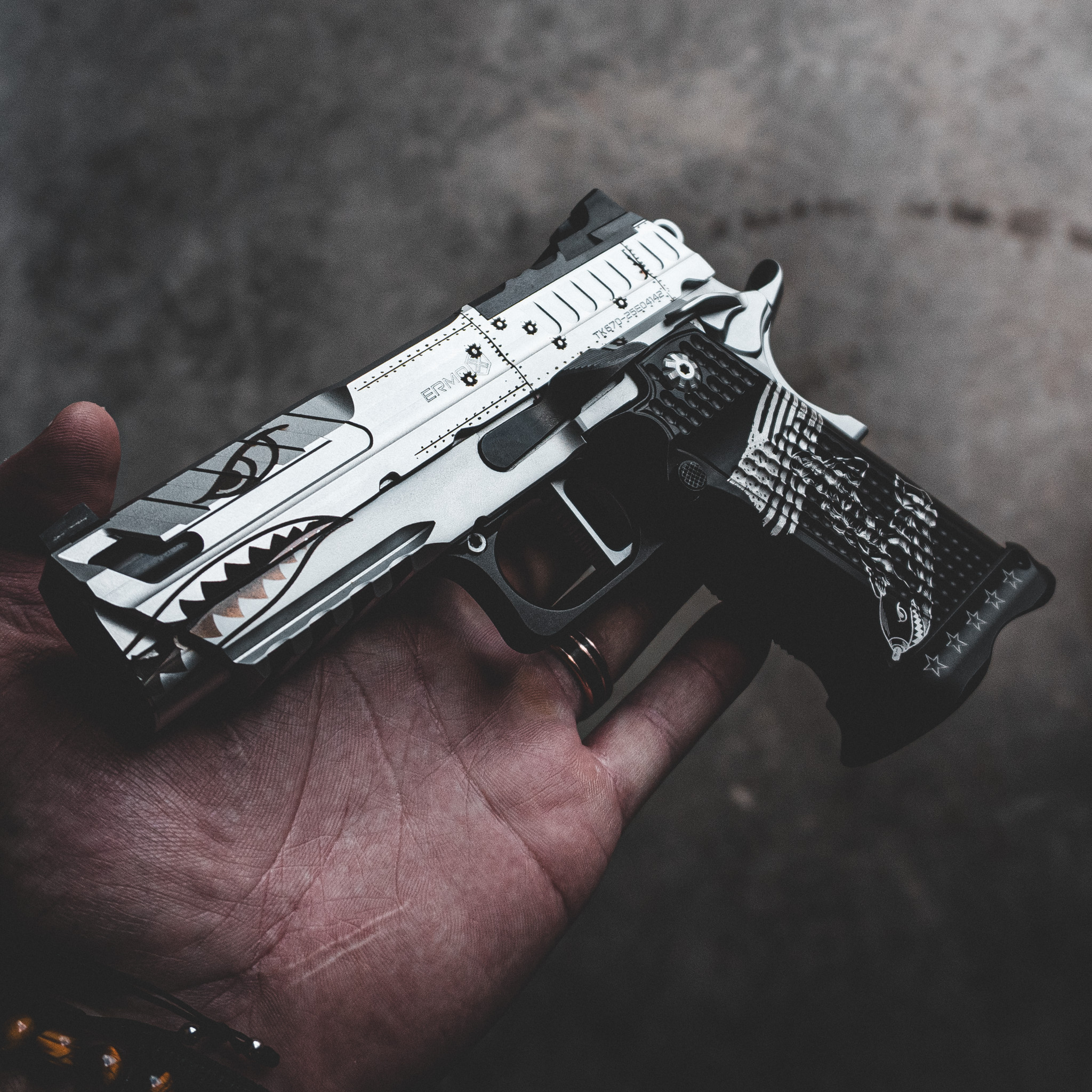 XP PRO - 9MM - Chrome "BOMBER" Custom Shop Edition (MADE TO ORDER) – Fusion Firearms — image 2