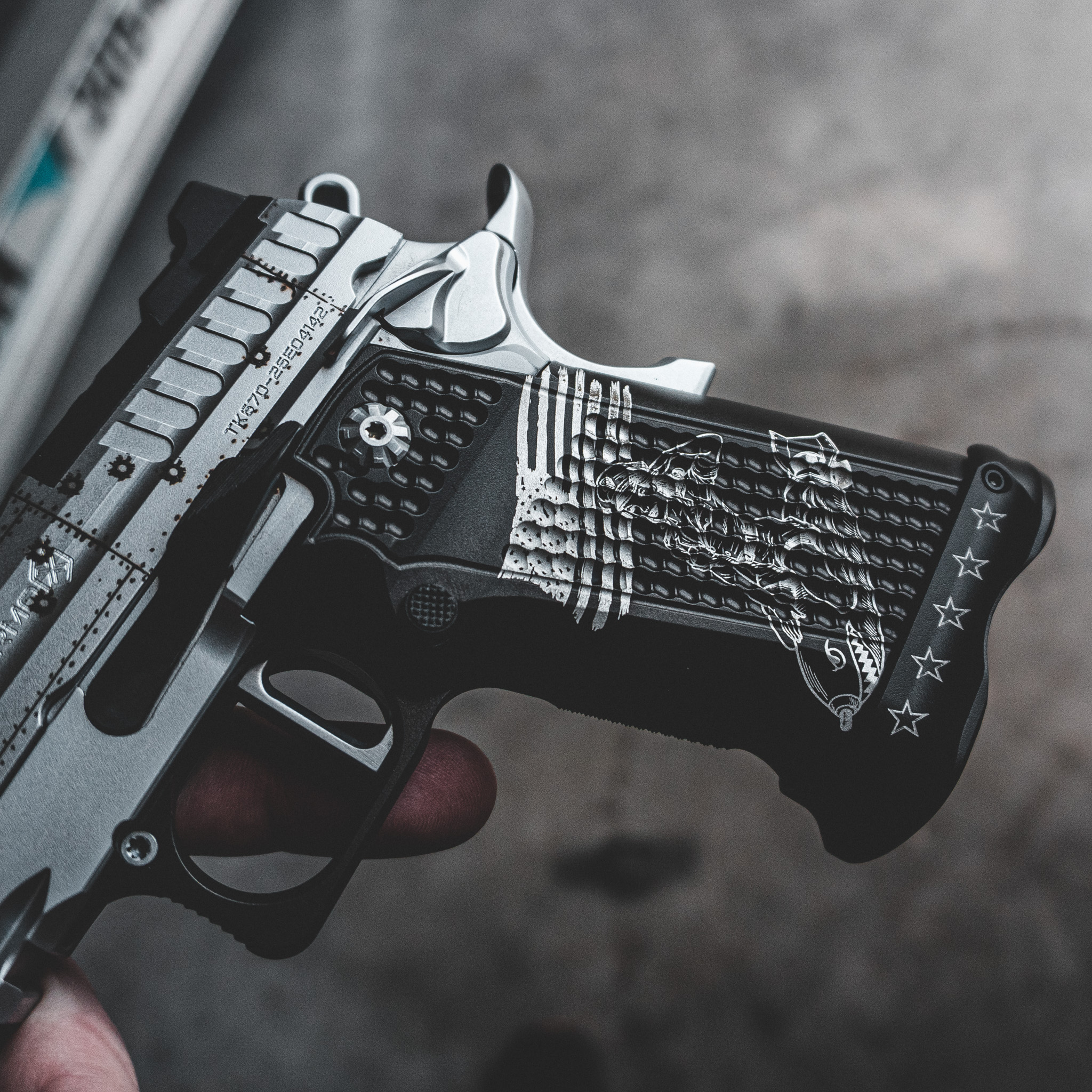 XP PRO - 9MM - Chrome "BOMBER" Custom Shop Edition (MADE TO ORDER) – Fusion Firearms — image 3