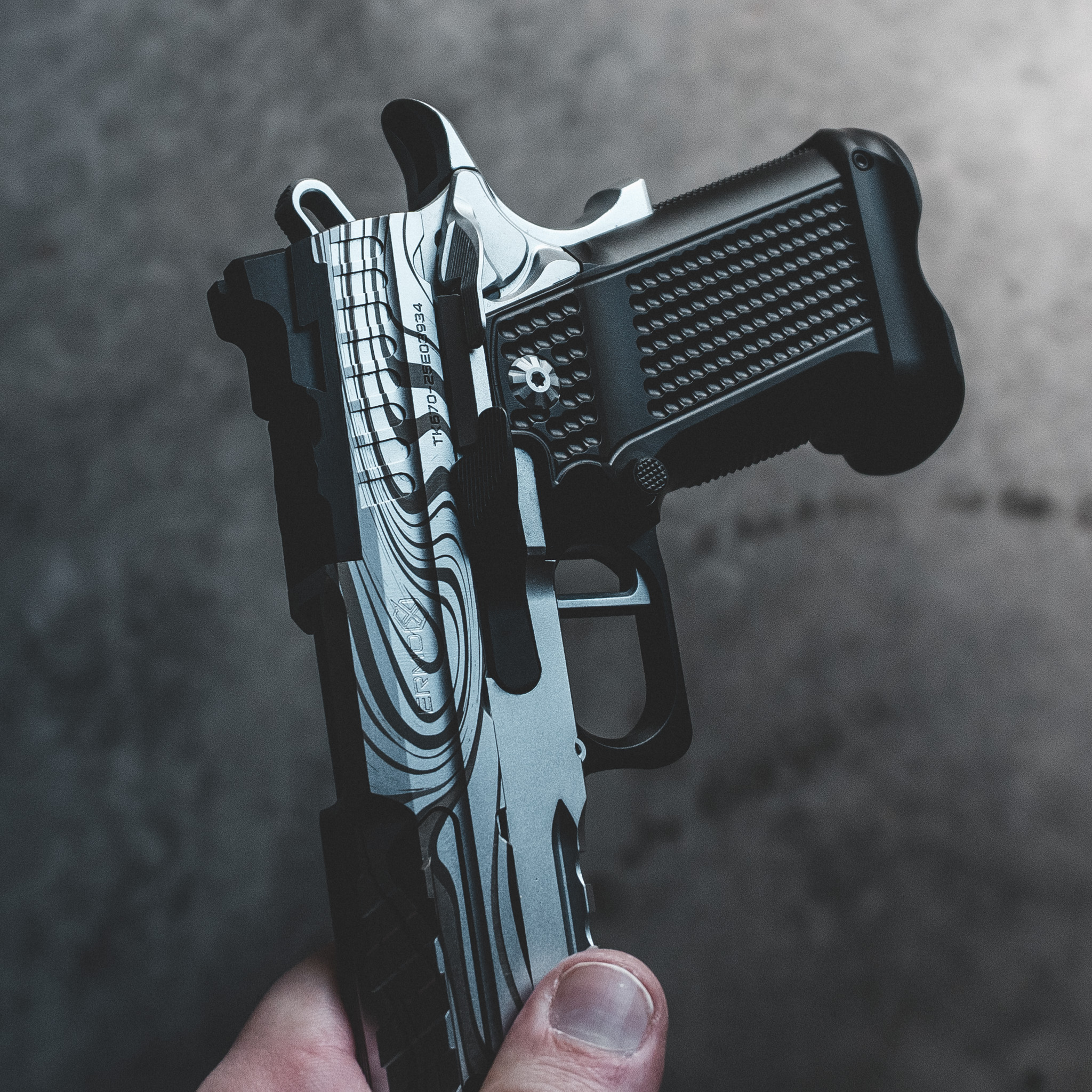 XP PRO - 9MM - Chrome "Damas Flow" Custom Shop Edition (MADE TO ORDER) – Fusion Firearms — image 3