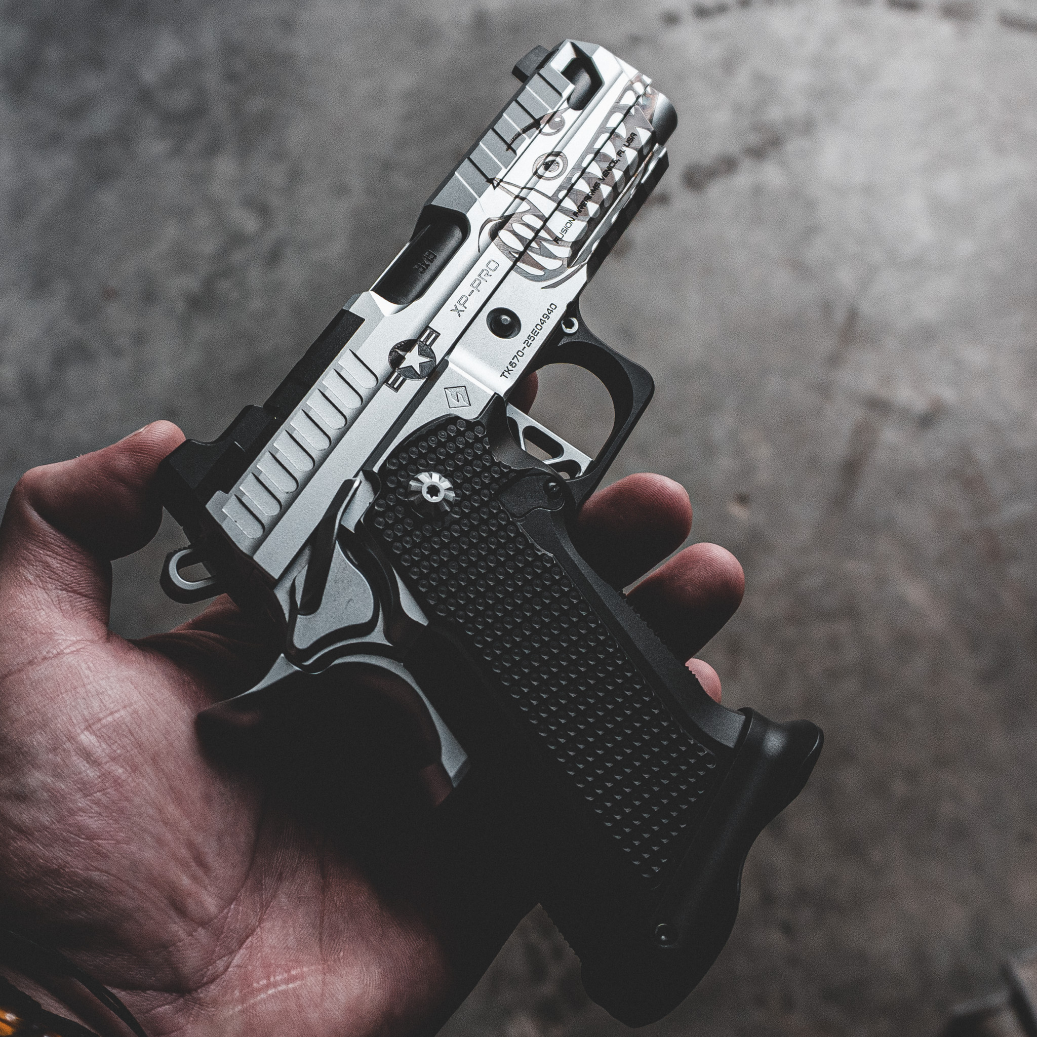 XP PRO - 9MM - Chrome "Warthog" Custom Shop Edition (MADE TO ORDER) – Fusion Firearms — image 3
