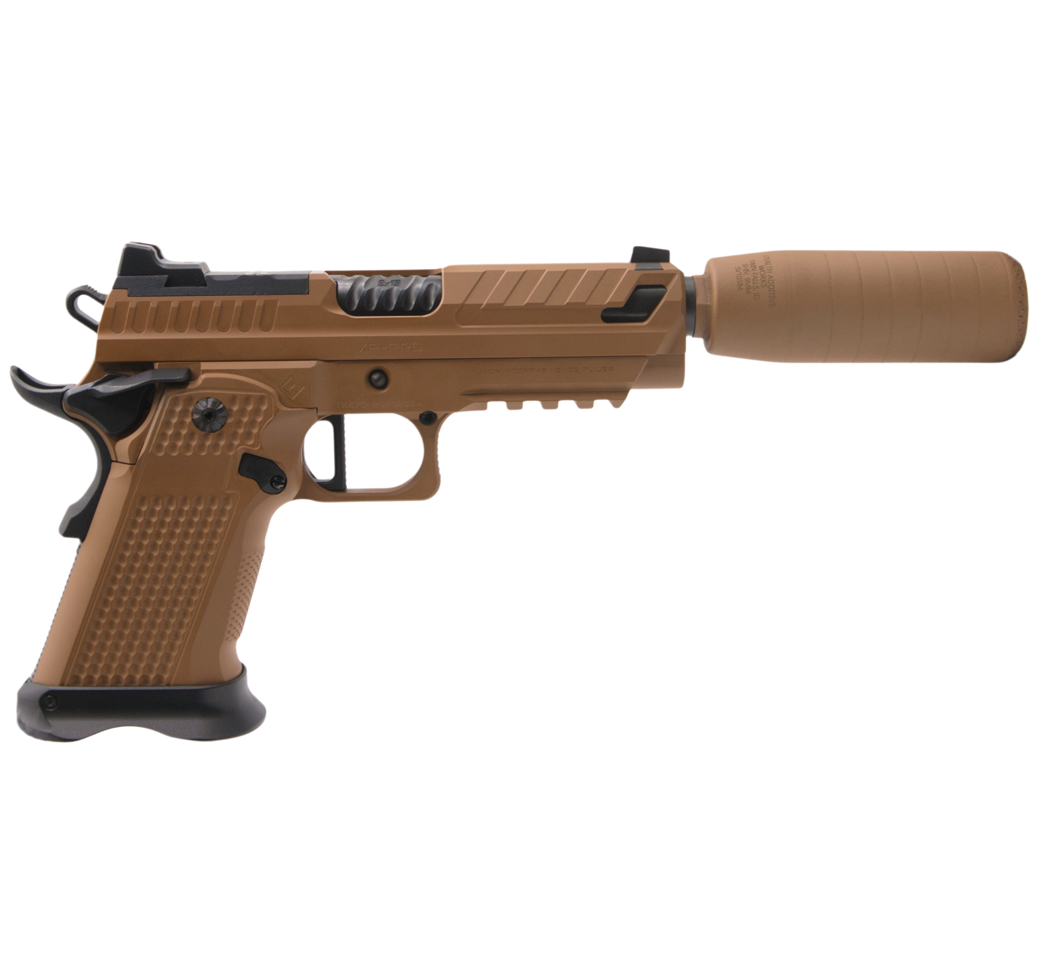 XP Pro - 9MM - FDE - Suppressor Package – Fusion Firearms
