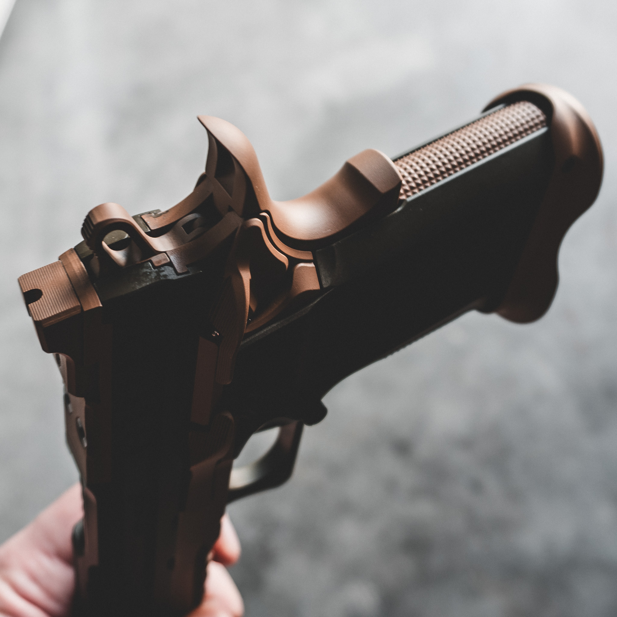 XP PRO - 9MM – OD Green & Tan Threaded Custom Shop Edition (MADE TO ORDER) – Fusion Firearms — image 3