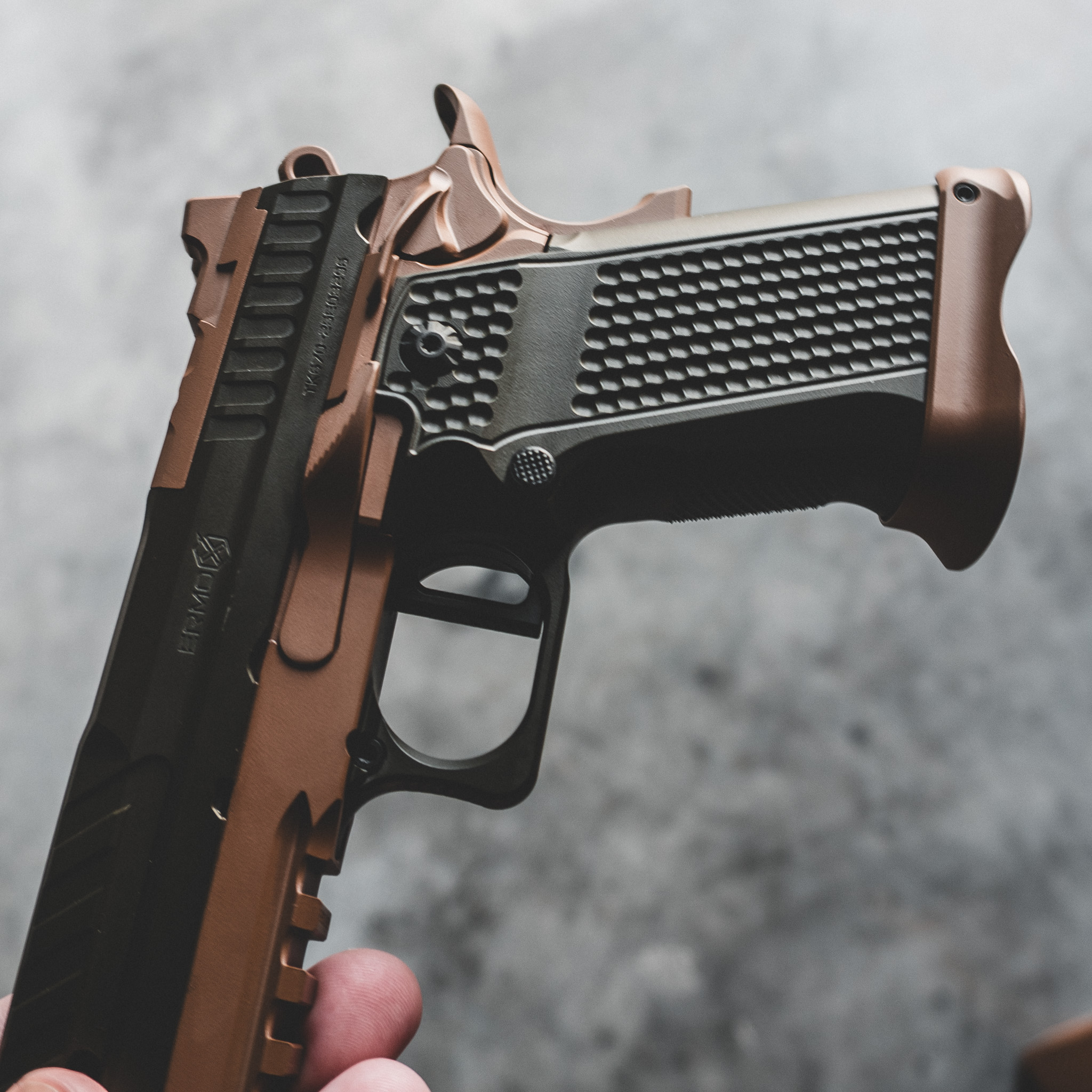 XP PRO - 9MM – OD Green & Tan Threaded Custom Shop Edition (MADE TO ORDER) – Fusion Firearms — image 4