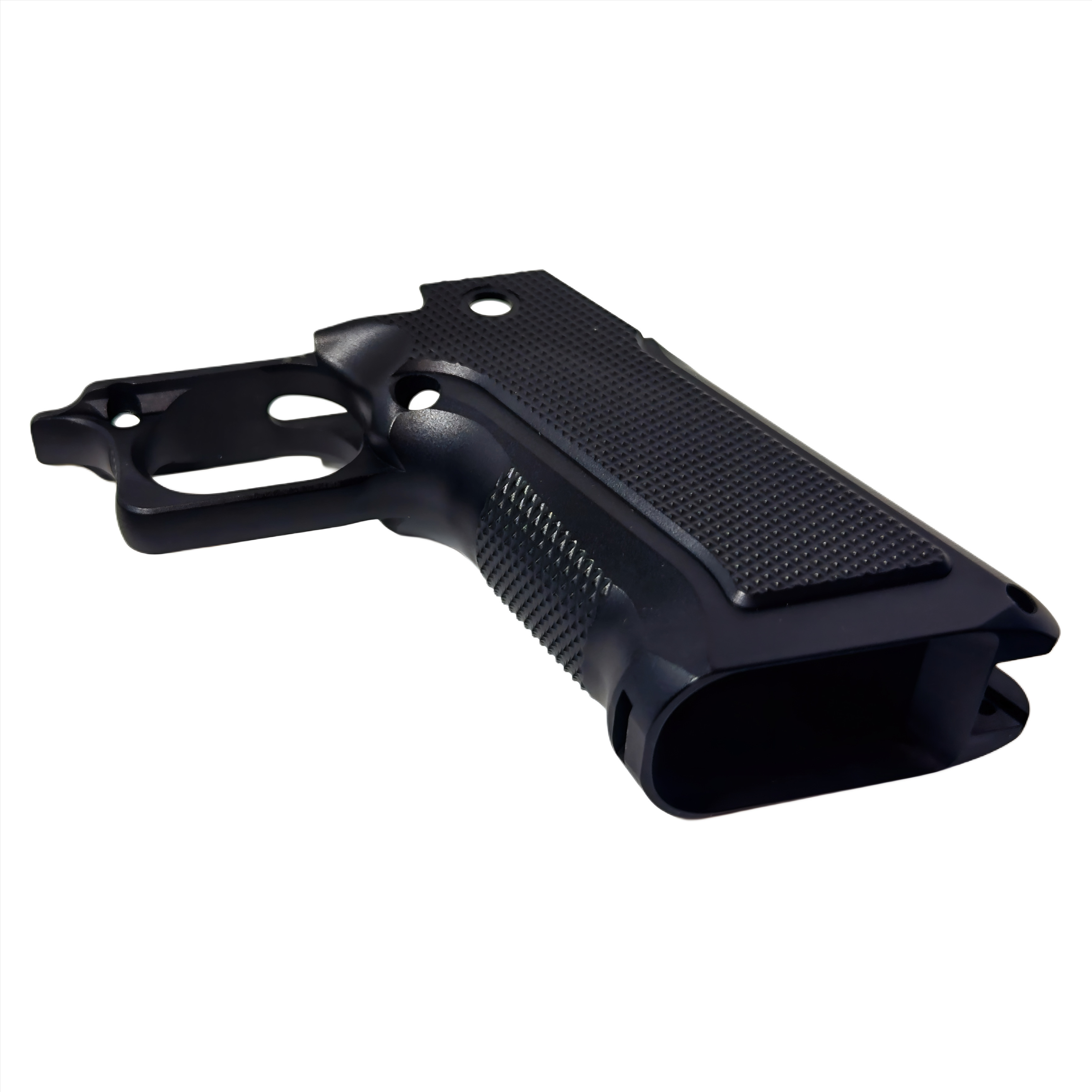 XP Pro Aluminum Grip - Aggressive Checkered - Black – Fusion Firearms — image 2