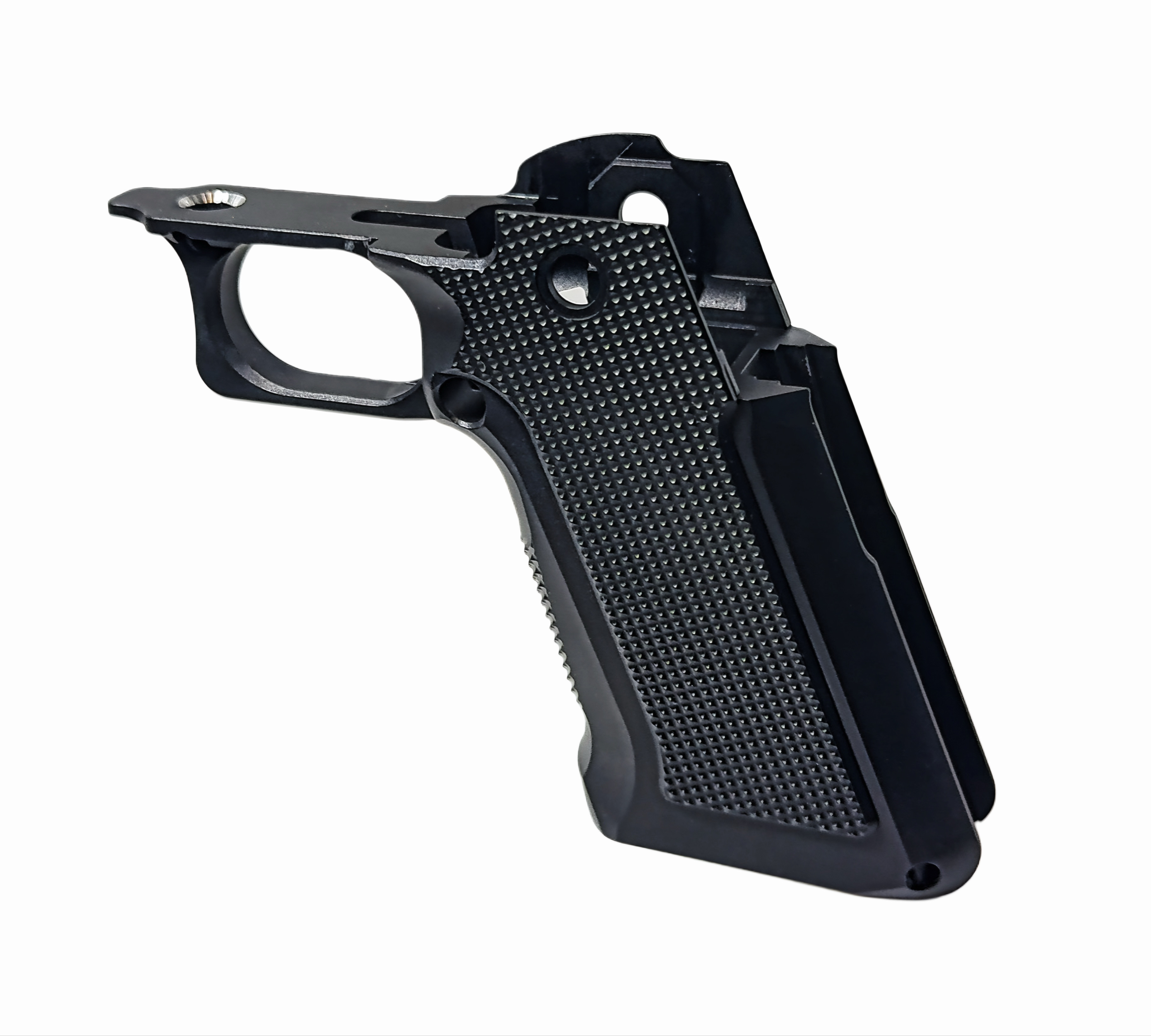 XP Pro Aluminum Grip - Aggressive Checkered - Black – Fusion Firearms — image 3