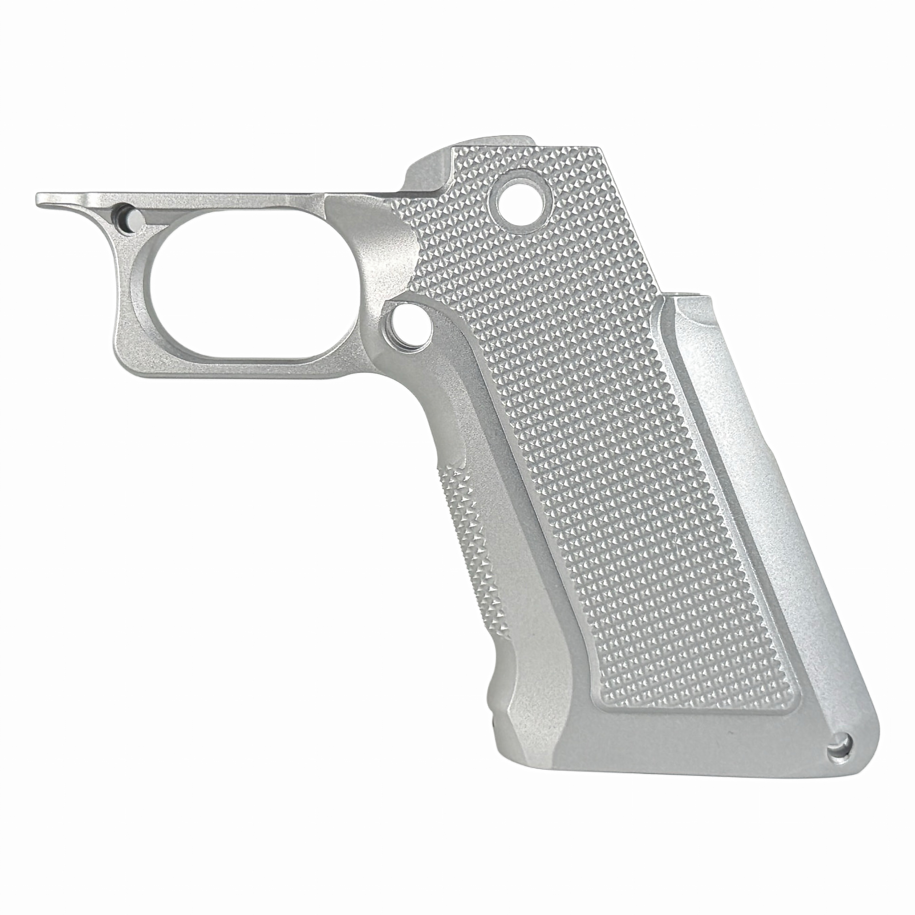 XP Pro Aluminum Grip - Aggressive Checkered - Chrome – Fusion Firearms