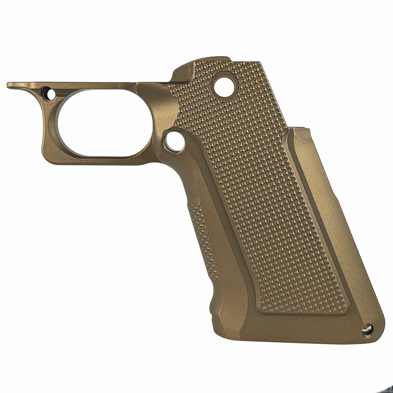 XP Pro Aluminum Grip - Checkered Aggressive - Bronze – Fusion Firearms — image 2