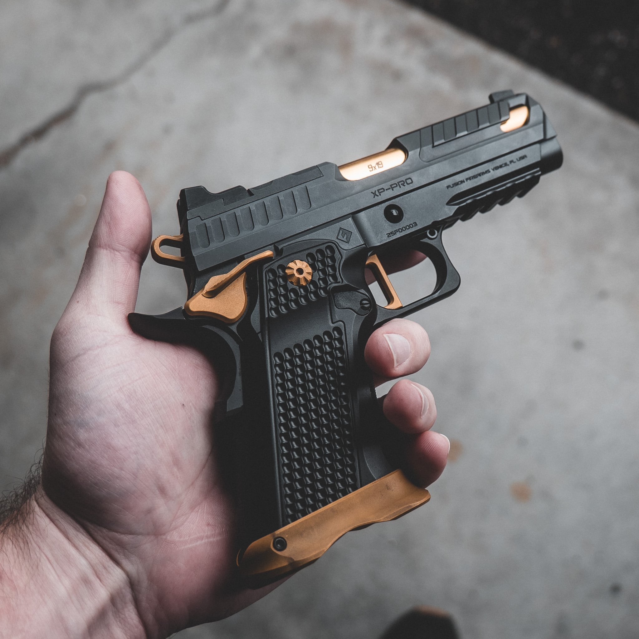 XP Pro - Black w/ Gold Accents (Sports South Exclusive) – Fusion Firearms