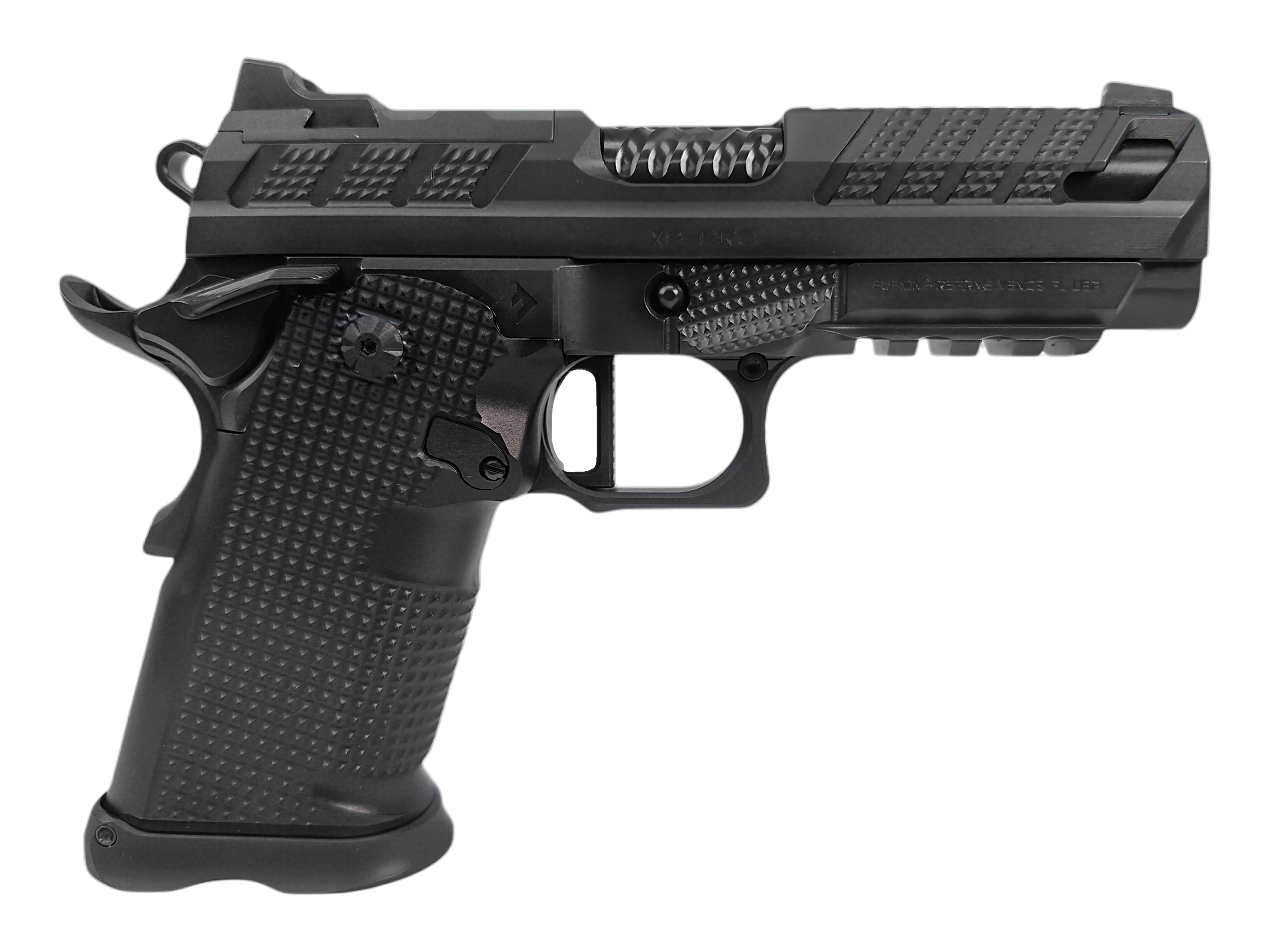 XP PRO™ V2 9mm Double-Stack 1911 Pistol - Black - Ported + Ambi Thumbledge – Fusion Firearms — image 2