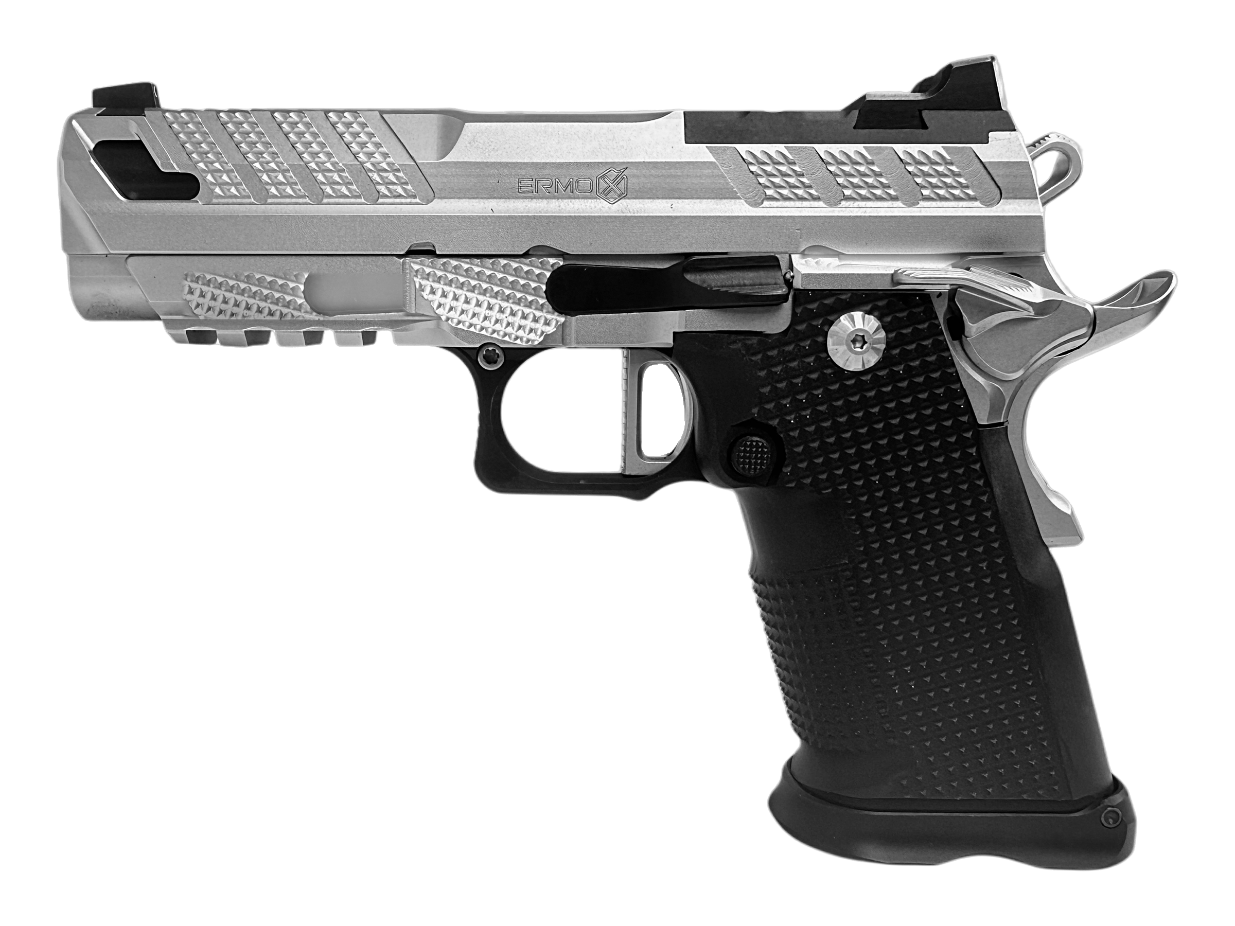 XP PRO™ V2 9mm Double-Stack 1911 Pistol - Chrome - Ambi Thumbledge - 10 Round – Fusion Firearms