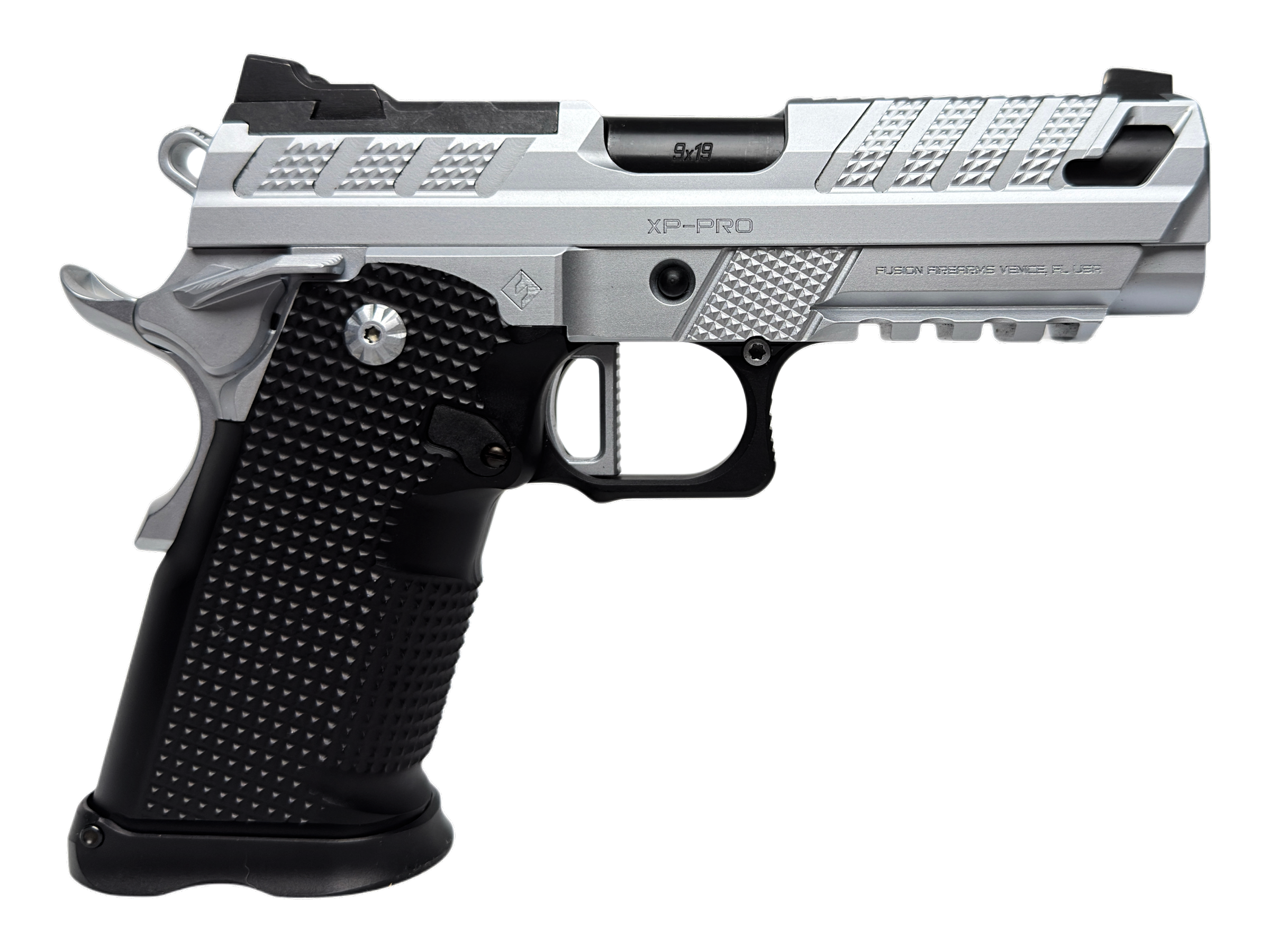 XP PRO V2 9mm Double-Stack 1911 Pistol - Chrome - 10 Round – Fusion Firearms