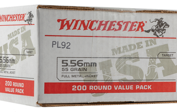 Winchester USA 5.56 Ammo 200-Rounds 55 Grain FMJ Winchester USA 5.56 Ammo 200-Rounds 55 Grain FMJ - New Arrivals - American Guns & Ammo