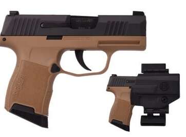 Sig Sauer P365 Flat Dark Earth 9mm 3.1" Barrel 12-Rounds with Night Sights - New Arrivals | American Guns & Ammo
