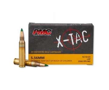 PMC Ammunition X-Tac Brass 556 Ammo 62-Grain 20-Rounds Light Armor Piercing PMC Ammunition X-Tac Brass 556 Ammo 62-Grain 20-Rounds Light Armor Piercing - New Arrivals - American Guns & Ammo