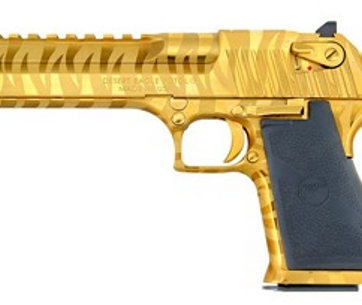 Magnum Research Desert Eagle 357 Mag Titanium Gold Tiger Stripe DE357TG-TS - American Guns & Ammo