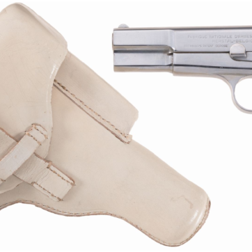 Nazi Occupation High Power Holster FN Hi Power 4 3/4" Nickel 9mm - American Guns & Ammo