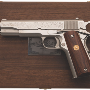 Colt Ohio 175th Anniv. Comm. Series 70 Govt 45 5" Nickel Walnut - American Guns & Ammo