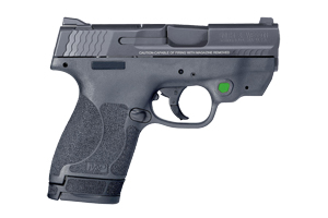 Smith & Wesson M&P 9mm Crimson Trace Green Laser Thumb Safety 11901 - American Guns & Ammo