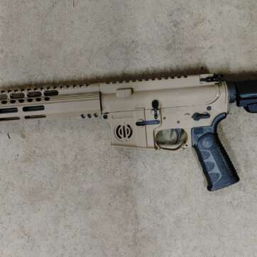 Dawn of Defense AR Pistol 556 NATO FDE Cerakote 7.5" 30 rd PMAG - American Guns & Ammo