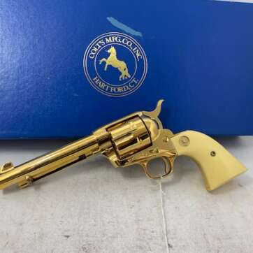 Colt California Gold Rush Single Action Army Revolver 45LC Gold - American Guns & Ammo