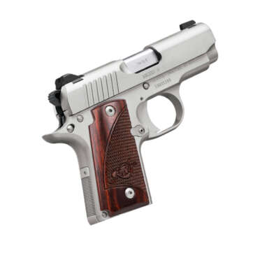 Kimber Micro9 9mm Stainless Steel Rosewood Grips 3300158 - American Guns & Ammo
