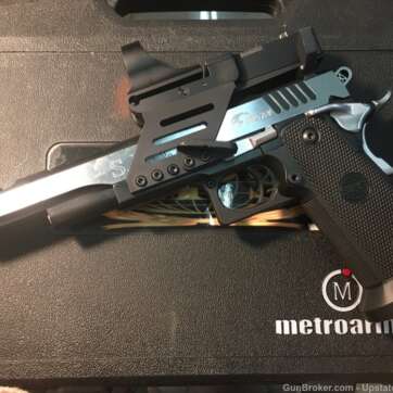 SPS Vista Black Chrome 38 Super Pistol MetroArms w/ Optic BONUS AMMO! - American Guns & Ammo