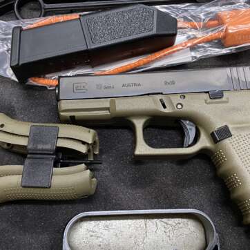 COPY OF Glock 19 G19 G4 9mm OD Green PG1957201 - used - American Guns & Ammo