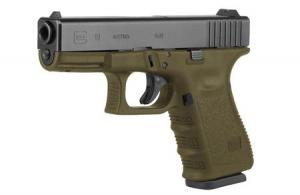 Glock 19 Gen 3 OD Green Polymer Sights PI1957203 - used excellent! - American Guns & Ammo