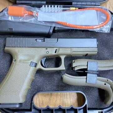 Glock 17 G17 Gen 4 OD Green 9mm Luger - used - American Guns & Ammo