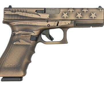 Glock G22 Gen4 40 S&W Coyote Battle Worn Flag Cerakote UG2250204-BBBWFLAG - American Guns & Ammo