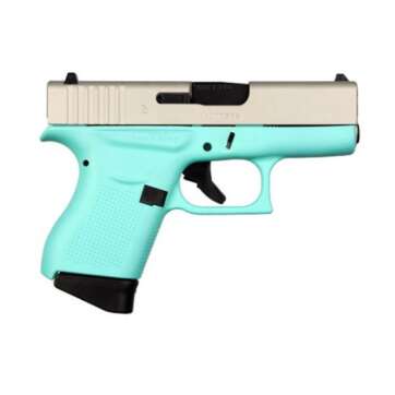 Display Glock 43 USA 9mm Cerakote Robins Egg Blue ACG-00815 - American Guns & Ammo