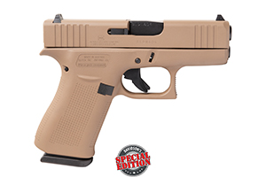 Glock 43X Cerakote Flat Dark Earth ACG-00863 - Semi Auto Pistols | American Guns & Ammo