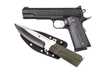 Magnum Research Desert Eagle 1911G 45 ACP 5" Barrel With Knife DE1911G-K - Semi Auto Pistols | American Guns & Ammo