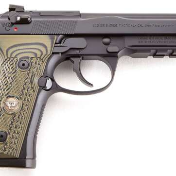 Wilson Combat 92G Brigadier Tactical 9mm 15+1 Black Dirty Olive G10 Grip SPEC0593A - Semi Auto Pistols | American Guns & Ammo