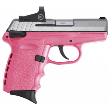 Sccy CPX-1 9mm Stainless Pink W/ Safety & Red Dot CPX-1TTPKRD - Semi Auto Pistols | American Guns & Ammo