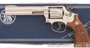 Smith & Wesson 17-6 22 6" Nickel 1990 Box 145/500 - Revolvers - American Guns & Ammo
