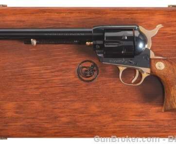 Colt SAA 45 125th Anniversary Blue/Gold Case 1961 - Revolvers - American Guns & Ammo
