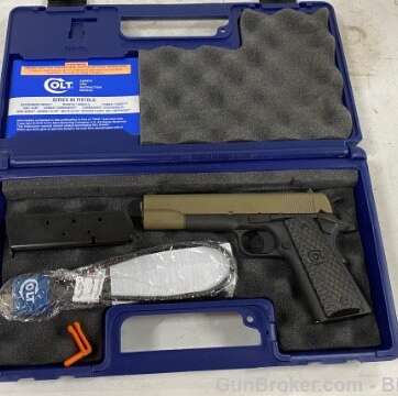 Colt M1991A1 .45 ACP Cerakote/Matte Blued Talo Edition - Semi Auto Pistols | American Guns & Ammo