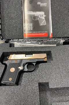 Sig P238 380 ACP Rose Gold Engraved 238-380-ERG - Semi Auto Pistols | American Guns & Ammo