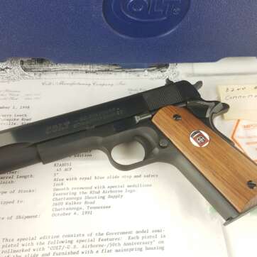 Colt 1911 Government U.S. 82nd Airborne 50th SPL. ED. .45ACP Used - Semi Auto Pistols | American Guns & Ammo