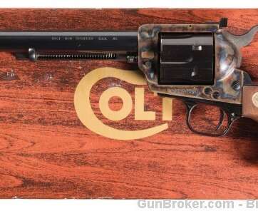 Colt New Frontier SAA 45 7.5" Blue/Case Box 1979 Colt New Frontier SAA 45 7.5" Blue/Case Box 1979 - Revolvers - American Guns & Ammo