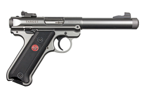 Ruger Mark IV Target 22 LR 5.5" Stainless Steel Threaded Barrel 40126 - Semi Auto Pistols | American Guns & Ammo