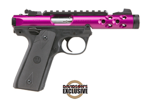 Ruger Mark IV Lite Purple 22 LR Davidson's Exclusive Threaded Barrel 43915 - Semi Auto Pistols | American Guns & Ammo
