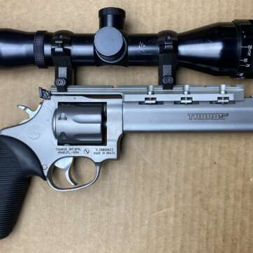 Used Taurus Tracker 6" Barrel 17 HMR W/ Tasco 6x40 2-170069 Used Taurus Tracker 6" Barrel 17 HMR W/ Tasco 6x40 2-170069 - Revolvers - American Guns & Ammo