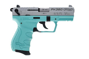 Walther Arms Angel Blue / Nickel PK380 380 ACP 5050325 - Semi Auto Pistols | American Guns & Ammo