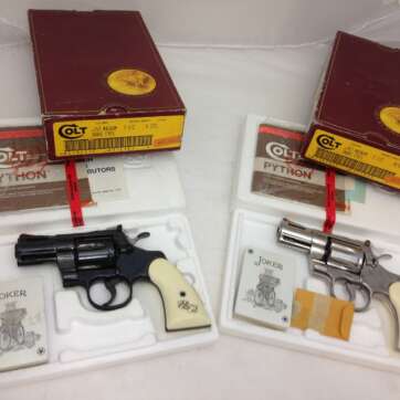 Colt Python Snake Eyes Limited Edition 2-Gun Set 357 Mag 2.5" - Firearms - American Guns & Ammo